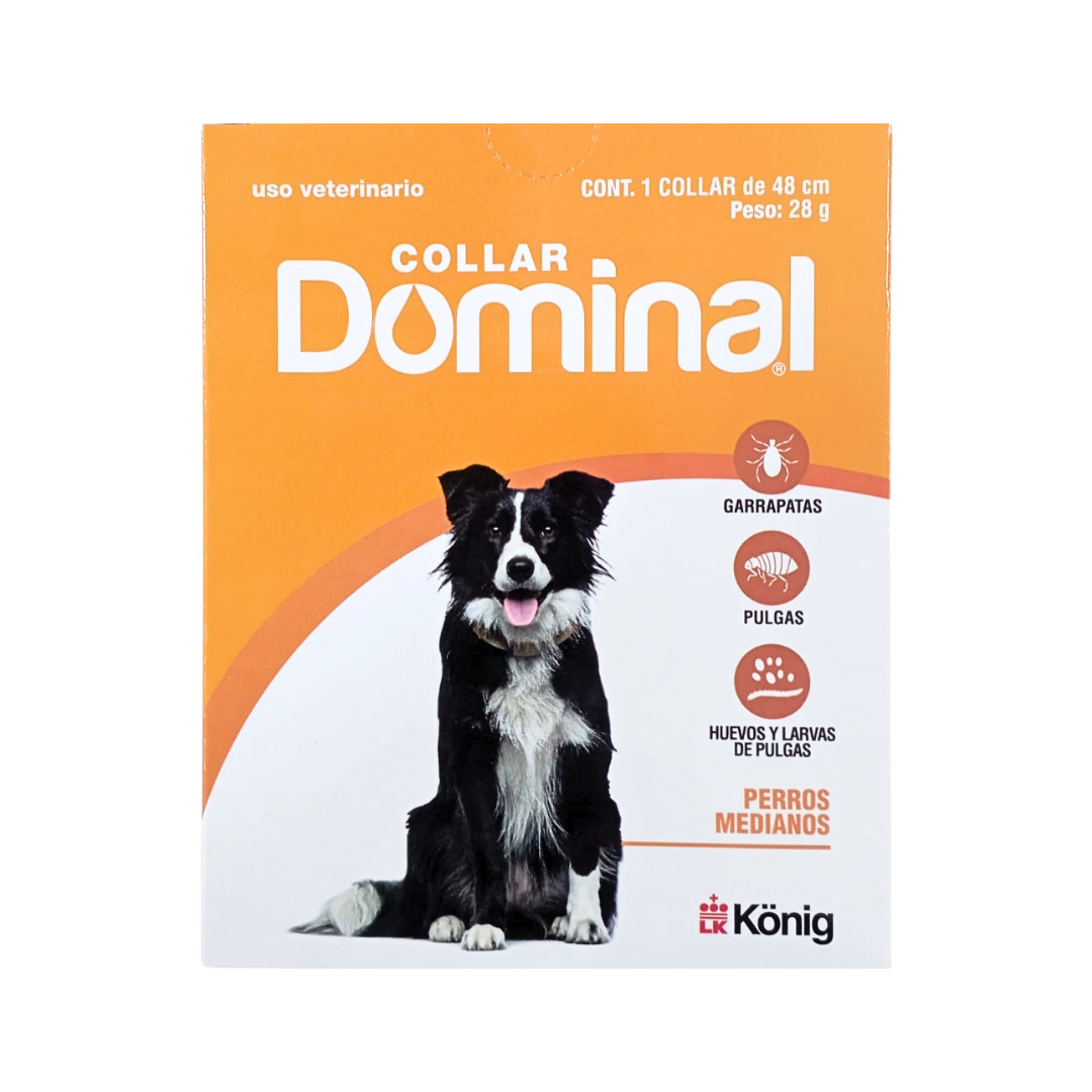 ANTIPARASITARIO EXTERNO COLLAR DOMINAL PERROS MEDIANOS 28G