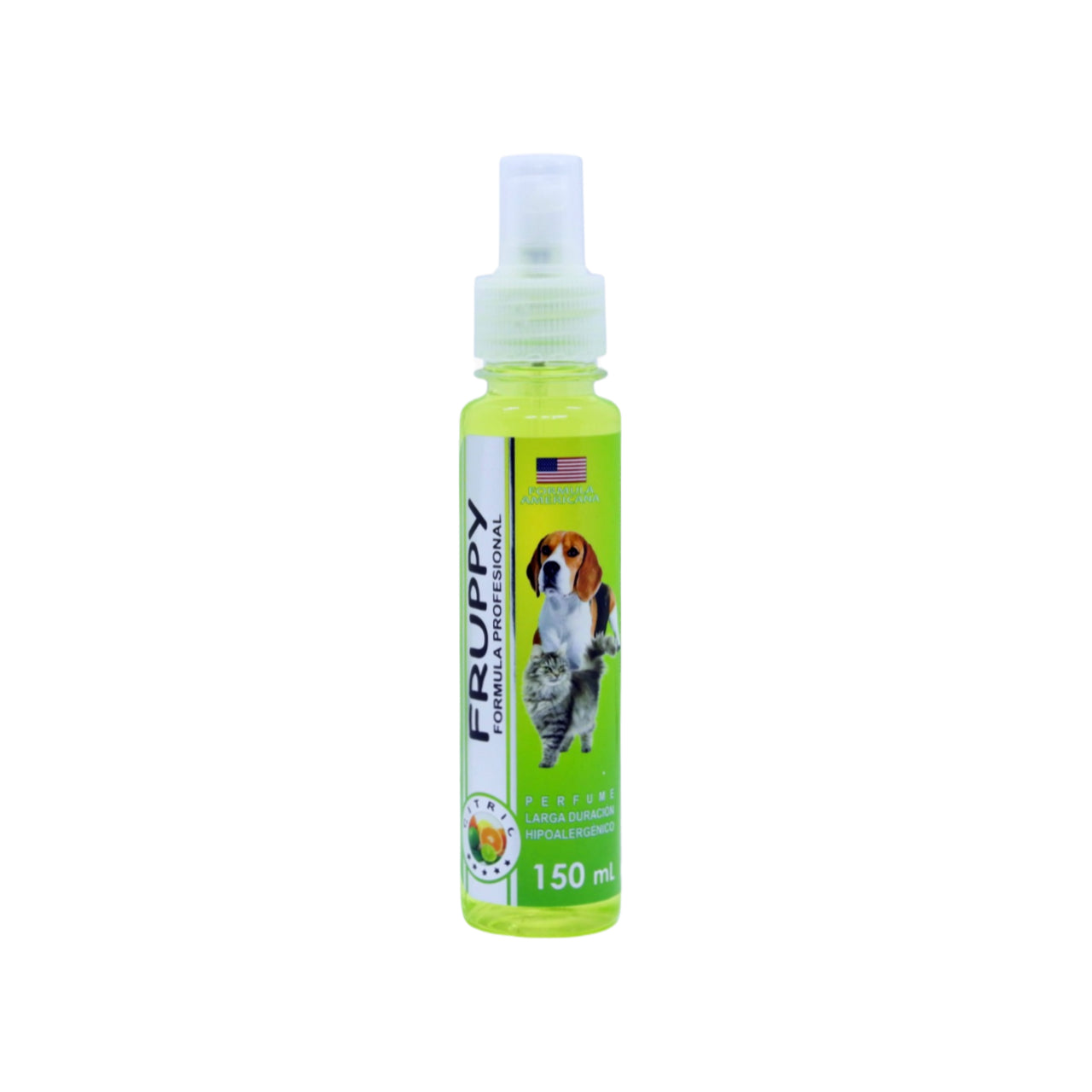 FRUPPY PERFUME CITRIC HIPOALERGENICO PARA PERROS Y GATOS 150 ML