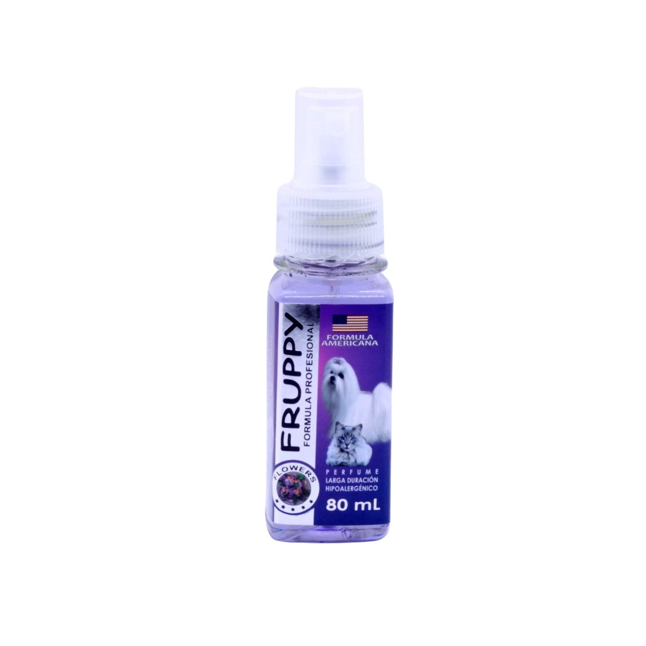FRUPPY PERFUME FLOWERS HIPOALERGENICO PARA PERROS Y GATOS 80 ML