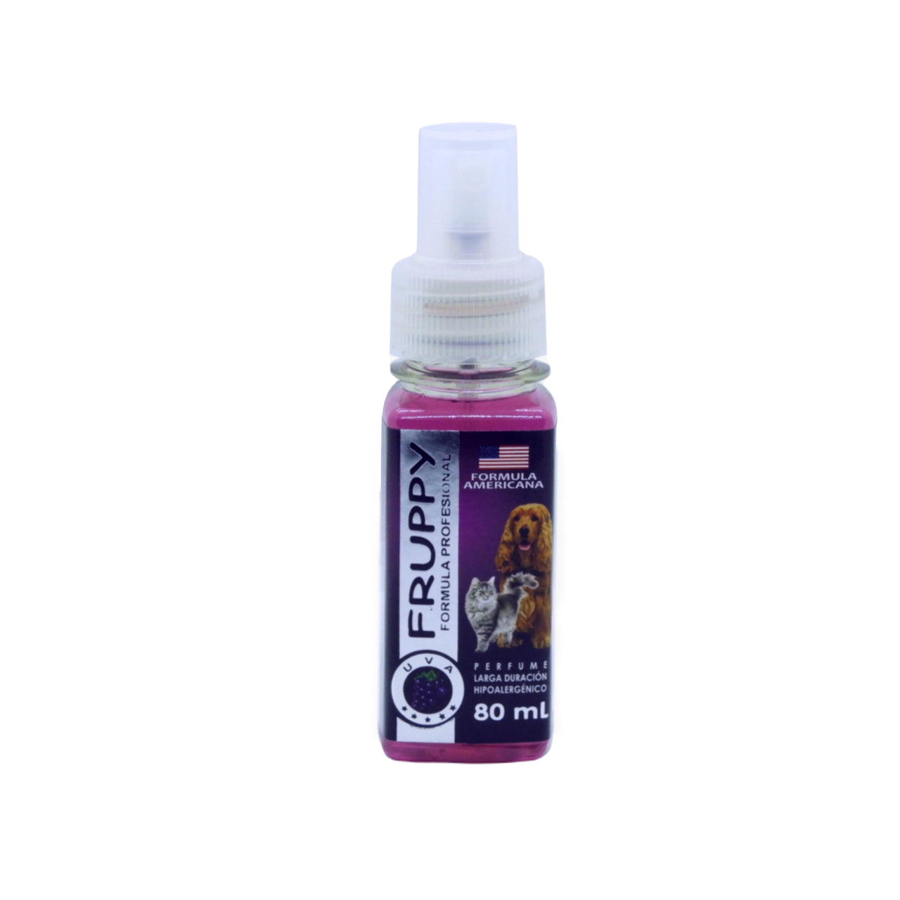 FRUPPY PERFUME UVA HIPOALERGENICO PARA PERROS Y GATOS 80 ML