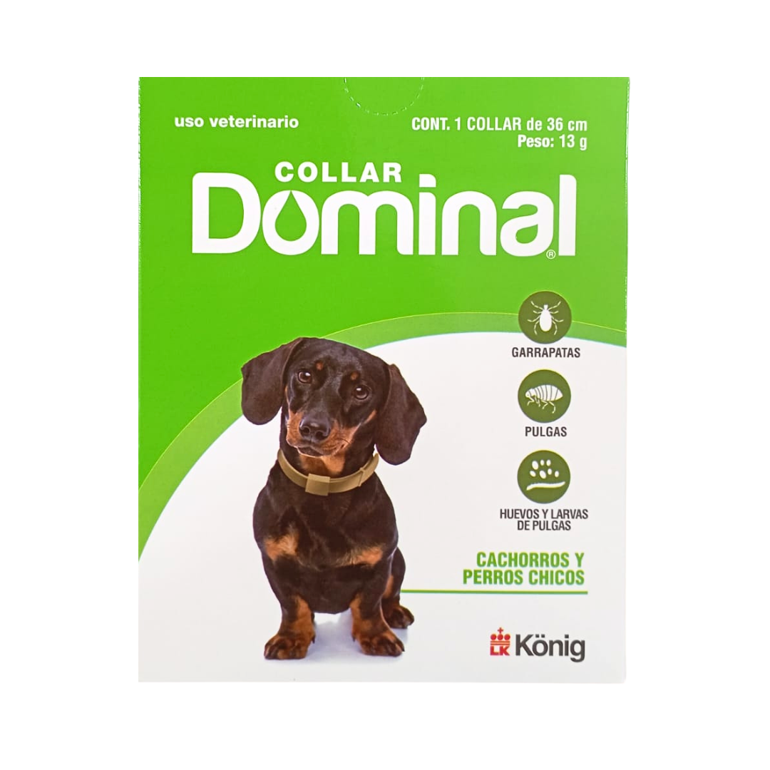 ANTIPARASITARIO EXTERNO COLLAR DOMINAL PERROS CHICOS Y CACHORROS 13G