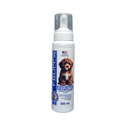 FRUPPY SHAMPOO EN ESPUMA 6 EN 1 HIPOALERGENICO PARA PERROS 300 ML