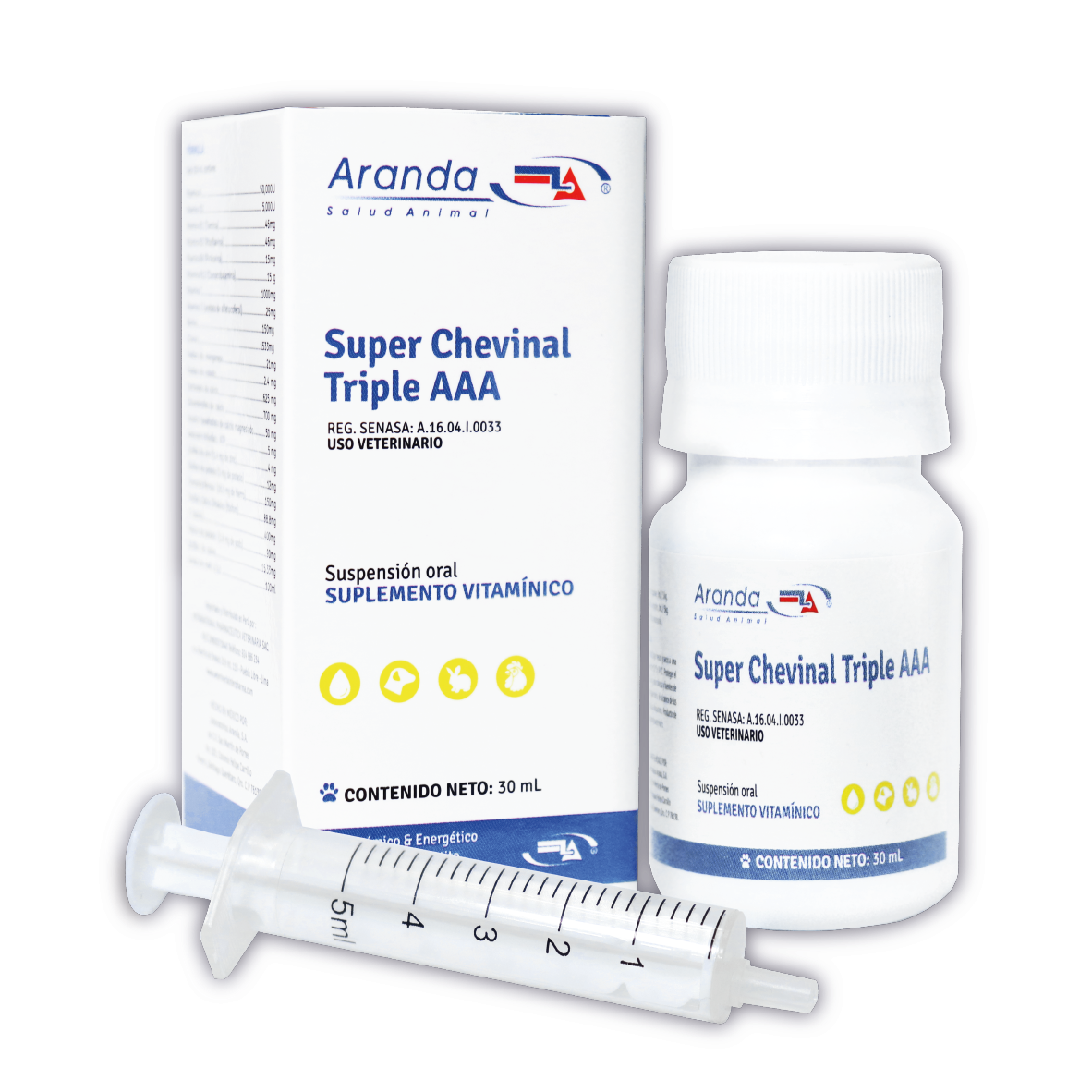 SUPER CHEVINAL TRIPLE A VITAMINA PARA PERROS Y GATOS 30 ML