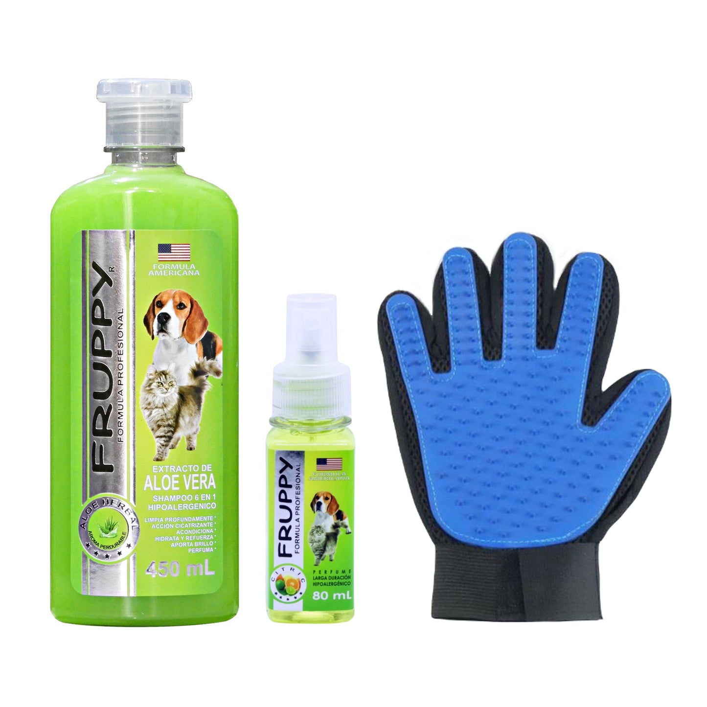 KIT CUIDADO ESPECIAL SHAMPOO 450 ML + PERFUME 80 ML + GUANTE