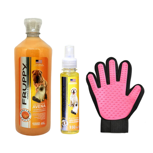 KIT CUIDADO ESPECIAL SHAMPOO 1L + PERFUME 150 ML + GUANTE