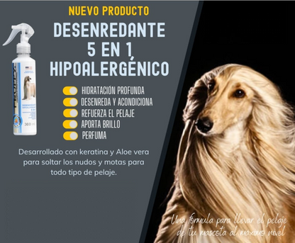 FRUPPY DESENREDANTE HIPOALERGENICO 5 EN 1 PARA PERROS 300 ML