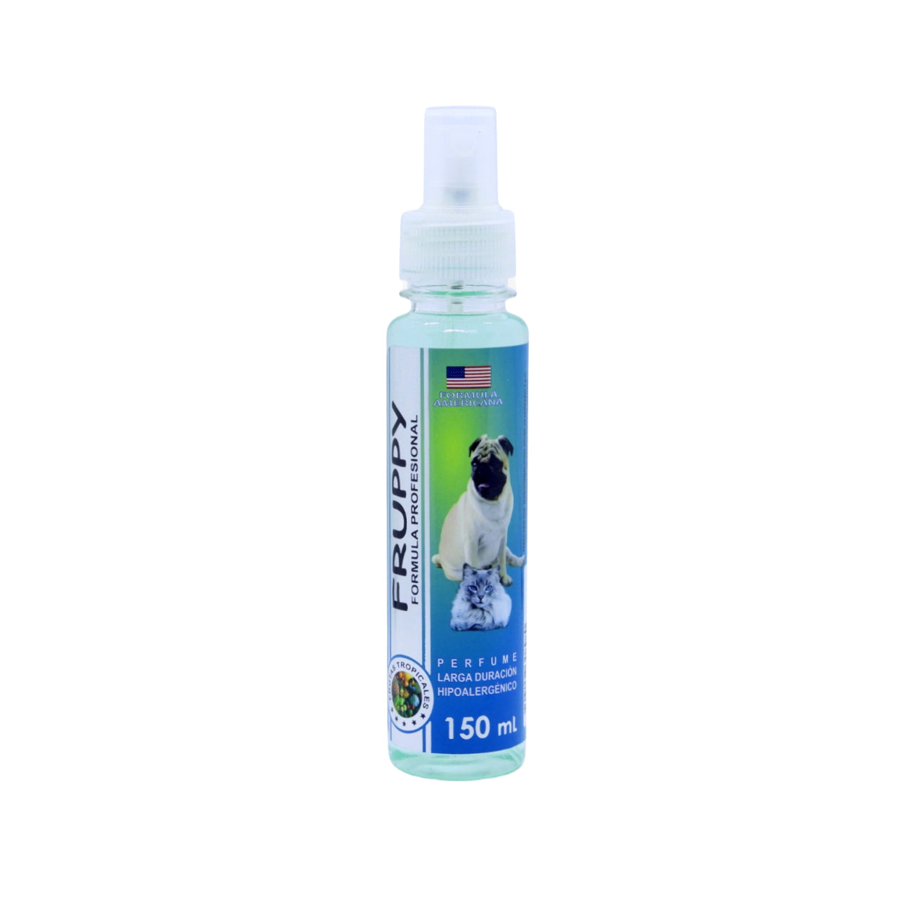 FRUPPY PERFUME FRUTAS TROPICALES  HIPOALERGENICO PARA PERROS Y GATOS 150 ML